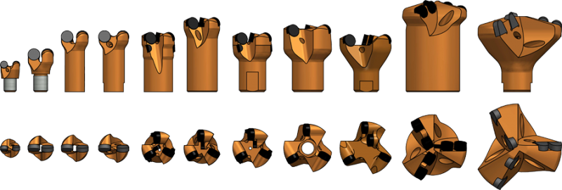 PCD TC drill bits Geofinal s.r.o